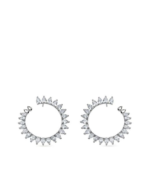 Jewels Aficionado White 18K Diamond Earrings