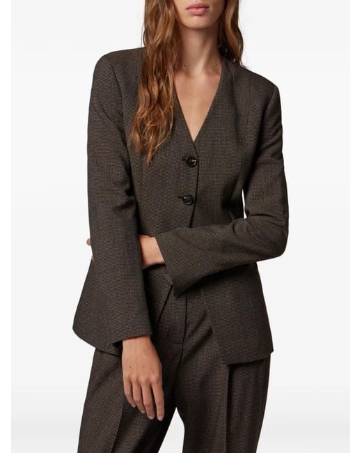Paul Smith Black Buttoned Wool Blazer