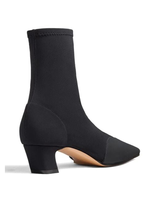 Khaite Black Nevada Ankle Boots