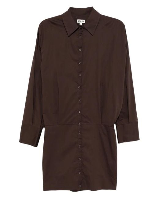Staud Brown Cynthia Dress