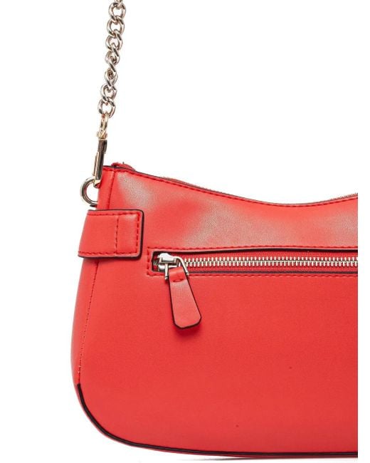 Guess Red Logo-Lettering Shoulder Bag