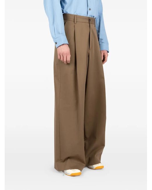 Pantaloni A Gamba Ampia di Societe Anonyme in Natural da Uomo