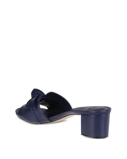 Alexandre Birman リボンディテール ミュール Blue