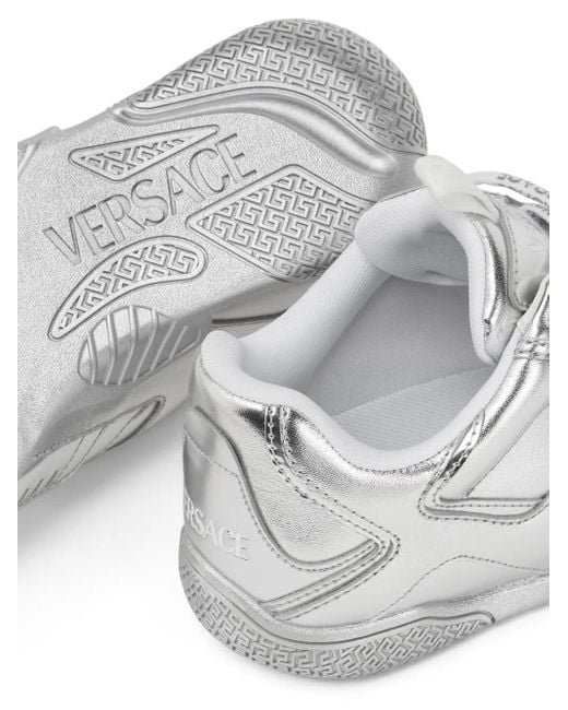 Versace White Galaxia Sneakers