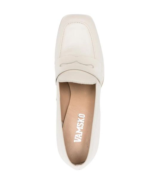 VAMSKO Natural 90Mm Greta Leather Pumps