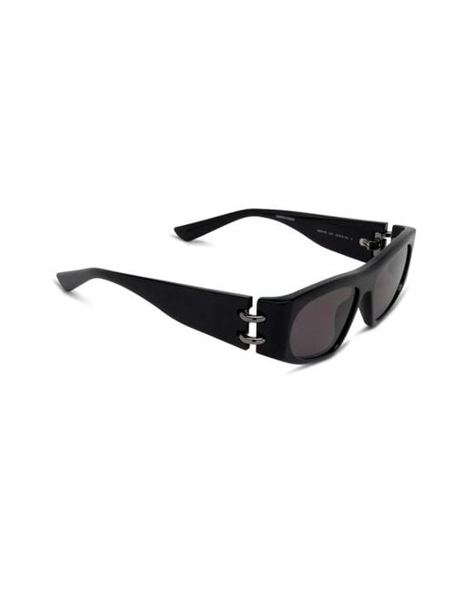 McQueen Black Square-Frame Sunglasses
