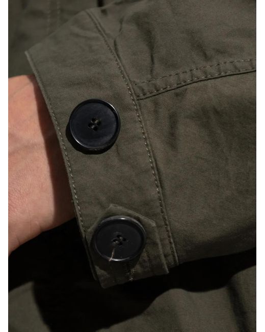 Givenchy Green Logo-print Parka Coat for men