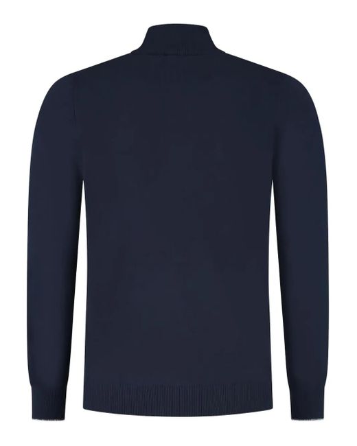 Gran Sasso Blue Zip-Up Jumper for men
