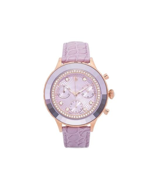 Swarovski Pink Octea Chrono 37Mm