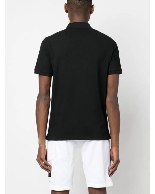 Calvin Klein Black Logo Short-Sleeved Polo Shirt for men
