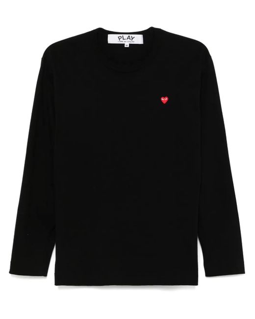 COMME DES GARÇONS PLAY Black Heart-Patch T-Shirt
