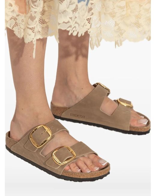 Birkenstock Brown Arizona Big Buckle Tabacco, Oiled Leather