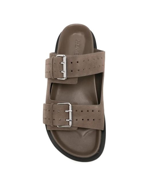 A.Emery Brown Leon Buckle-Fastening Sandals