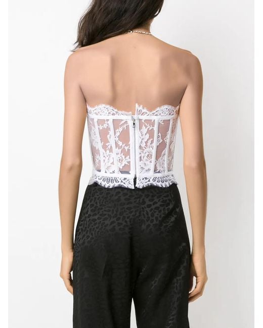 Dolce & Gabbana Strapless Top in het Multicolor