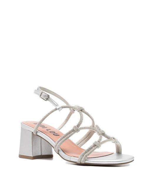 Bibi Lou White Quail Sandals