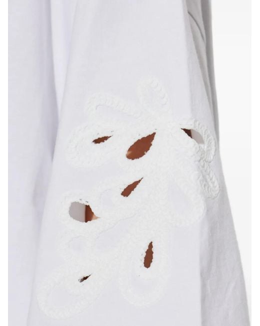 AllSaints White Lola Amelie Oversized T-Shirt
