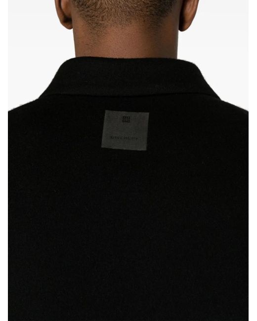 Givenchy Black Wool-Blend Shirt Jacket for men