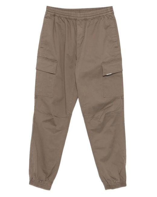 Represent Gray Cuffed Cargo Trousers for men