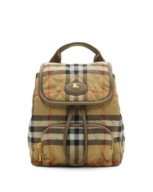 Horseshoe Mini Backpack-Donna di Burberry in Natural