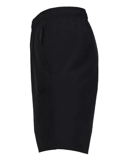 Moncler Black Elasticated-Waist Shorts for men