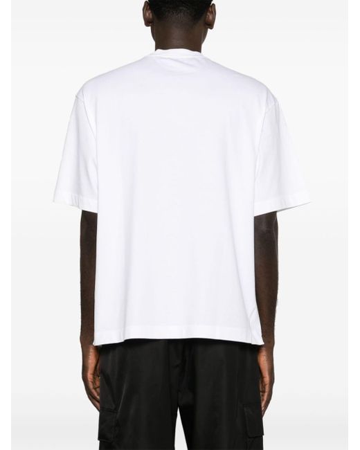 Off-White c/o Virgil Abloh T-Shirt aus Baumwoll-Jersey mit Print in White für Herren