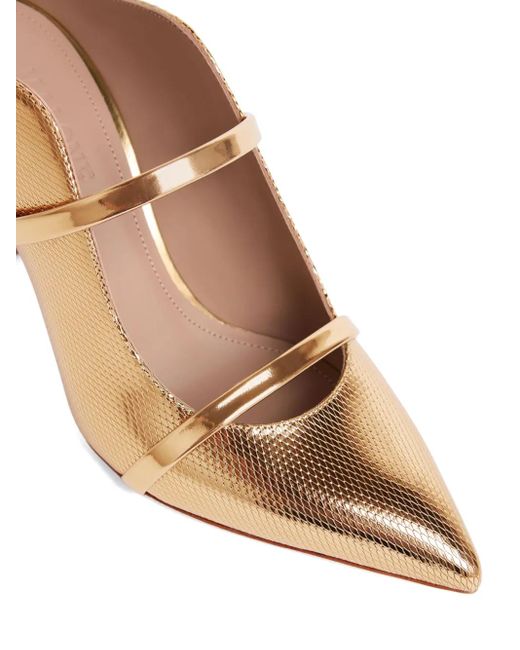 Malone Souliers Metallic Maureen Mules 70Mm