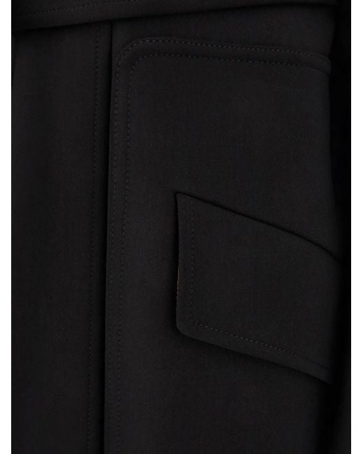 Max Mara Black Belted Long Coat
