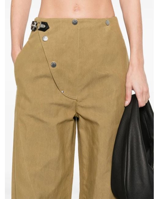 Pantalon À Coupe Droite Nanushka en coloris Natural