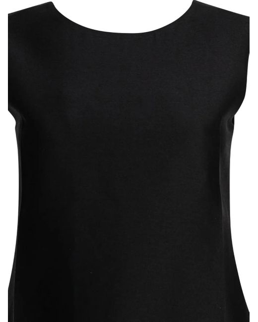 Sandbeige Black Sleeveless Mini Dress