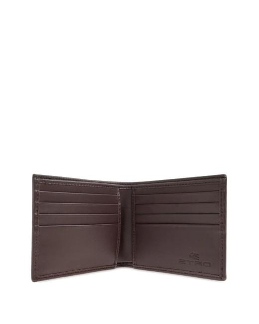 Etro Blue Essential Jacquard Wallet for men
