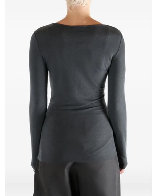 Amomento Gray Long-Sleeve Top