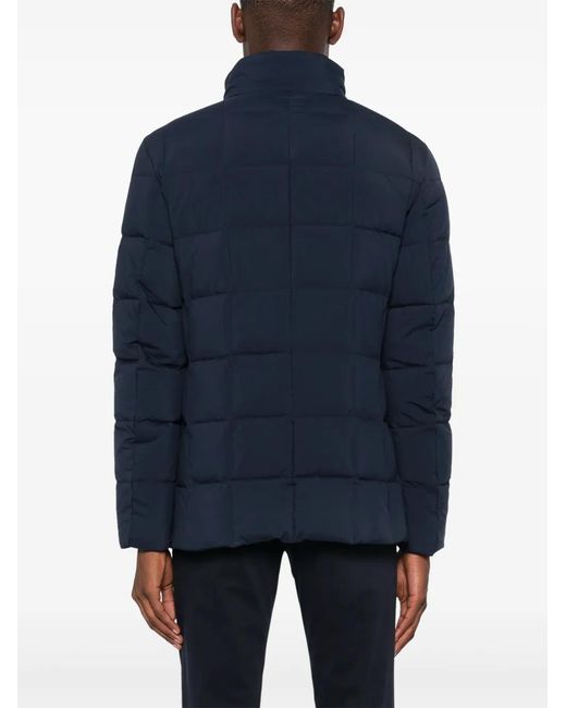 Fay Blue Quilted Jacket for men