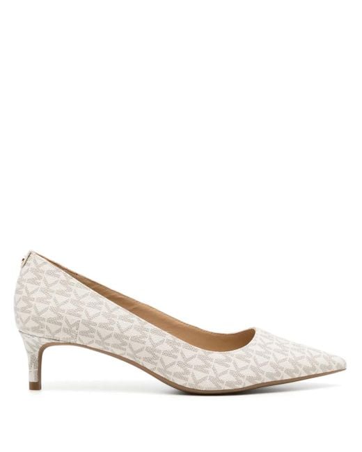 Michael Kors Natural Alina 50Mm Canvas Pumps