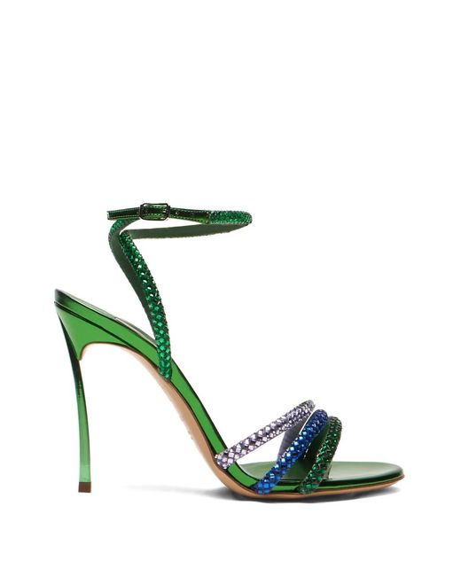 Casadei Green Blade Andromeda Sandals