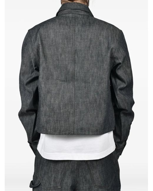 Rivet & Hide Cropped Shirtjack in het Black voor heren