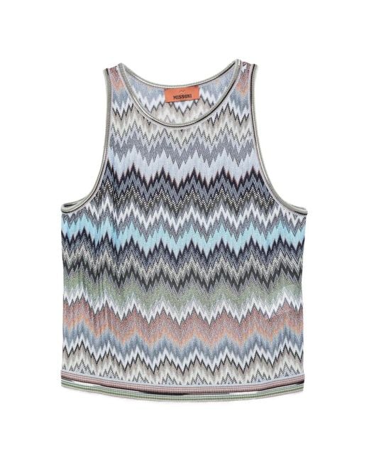 Missoni Gray Crew-Neck Vest