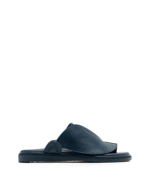 Forsa Blue Suede-Panel Sandals for men