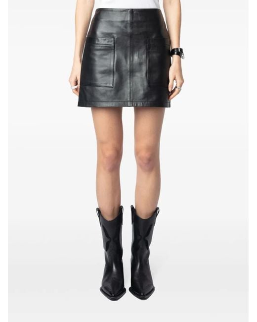 Zadig & Voltaire Black Jaime Mini Skirt
