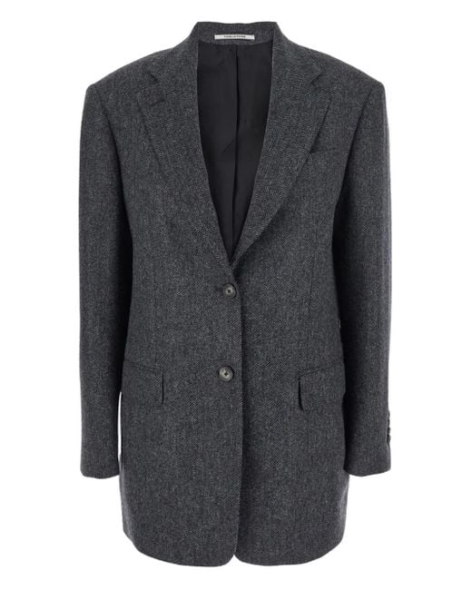 Tagliatore Black Jacke mit fallendem Revers