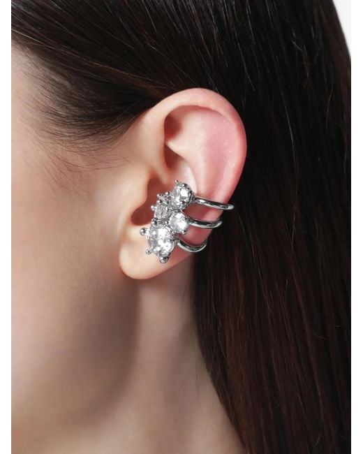Panconesi Black Constellation Crystal-Embellished Ear Cuffs