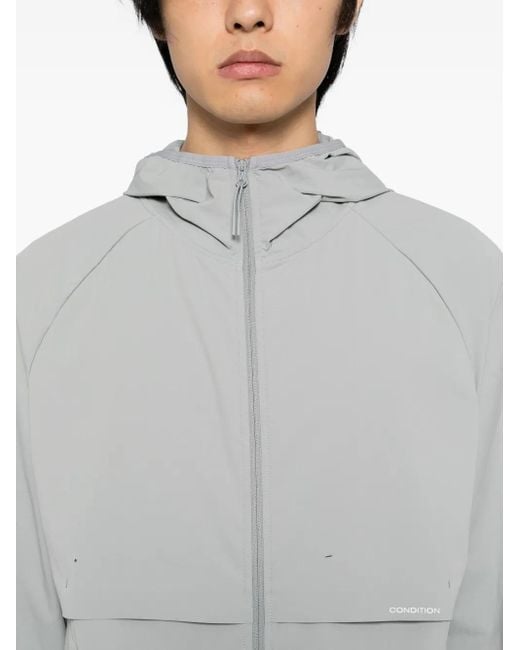 CONDITION WEAR Windjack Met Rits in het Gray voor heren