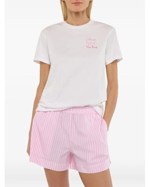 Mc2 Saint Barth White Cotton T-Shirt