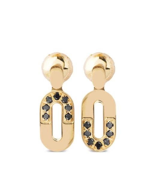 Officina Bernardi Metallic 18Kt Dea Diamond Drop Earrings