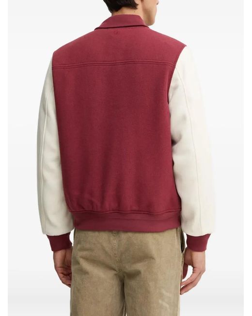 Benetton Embroidered Buttoned Jacket for men