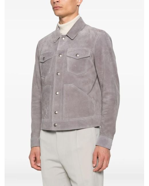 Tom Ford Brown Leather Jacket for men
