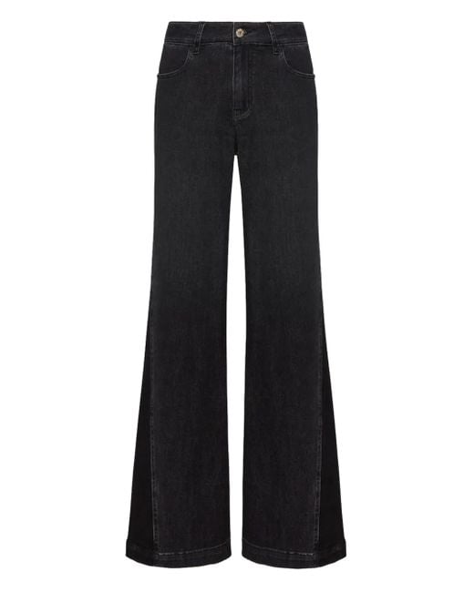 Elena Miro Black Jeans mit weitem Bein
