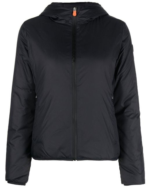 Save The Duck Ruth Hooded Puffer Jacket in Black | Lyst