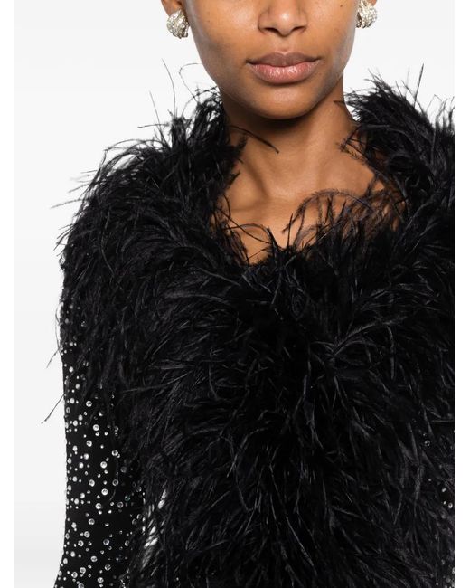 Miron Black Embellished Maxi Dress