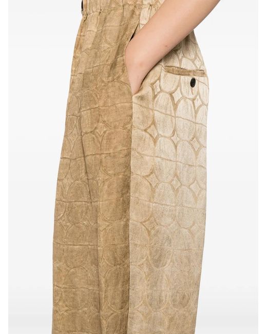 Uma Wang Natural Pantalon Texturé