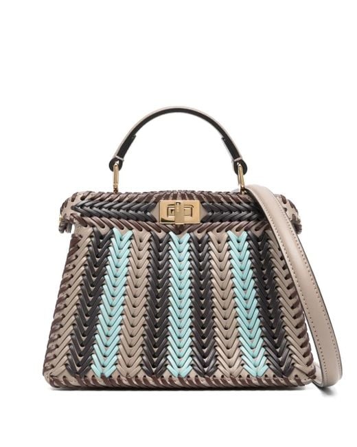 Fendi Blue Peekaboo Iseeu Mini Bag